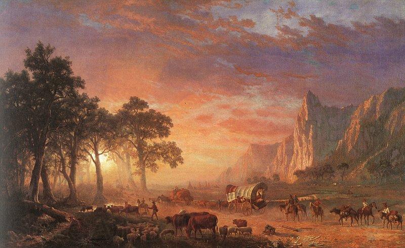 Albert Bierstadt The Oregon Trail Spain oil painting art